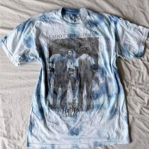 Blue Tie-Dye Bob Marley Men's T-Shirt